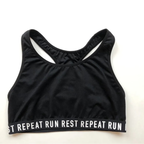 “Run Rest Repeat”Old Navy Active Sports Bra size S - Picture 3 of 3